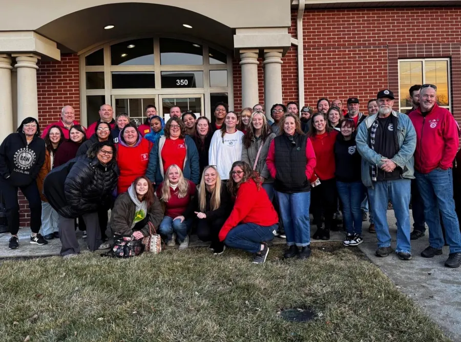 Circle City ABA became UAW members proudly display their solidarity in this group photo